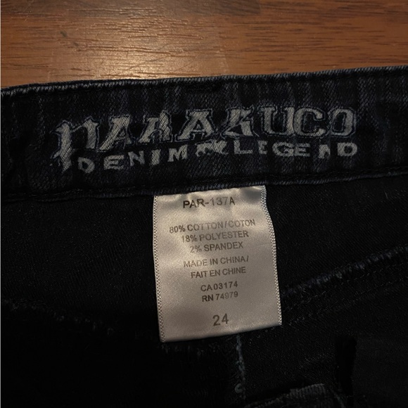 Dark Wash Cropped Skinny Jeans - Picture 5 of 8